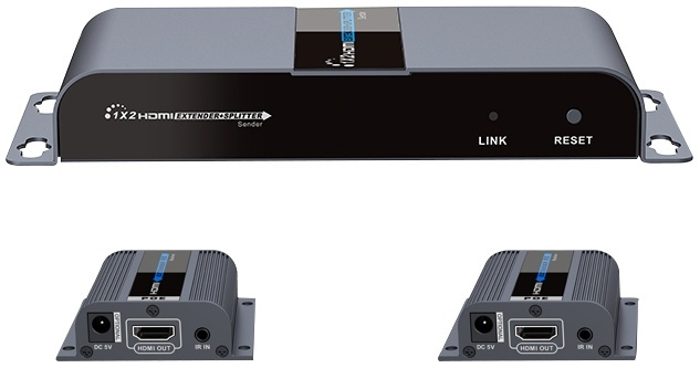 LKV712 HDMI-vahvistin ja -jakaja, 1x2, toimii Ethernet-kaapelilla, 40m ryhmässä KODINELEKTRONIIKKA / Kaapelit & Sovittimet / HDMI / Sovittimet @ TP E-commerce Nordic AB (38-61856)