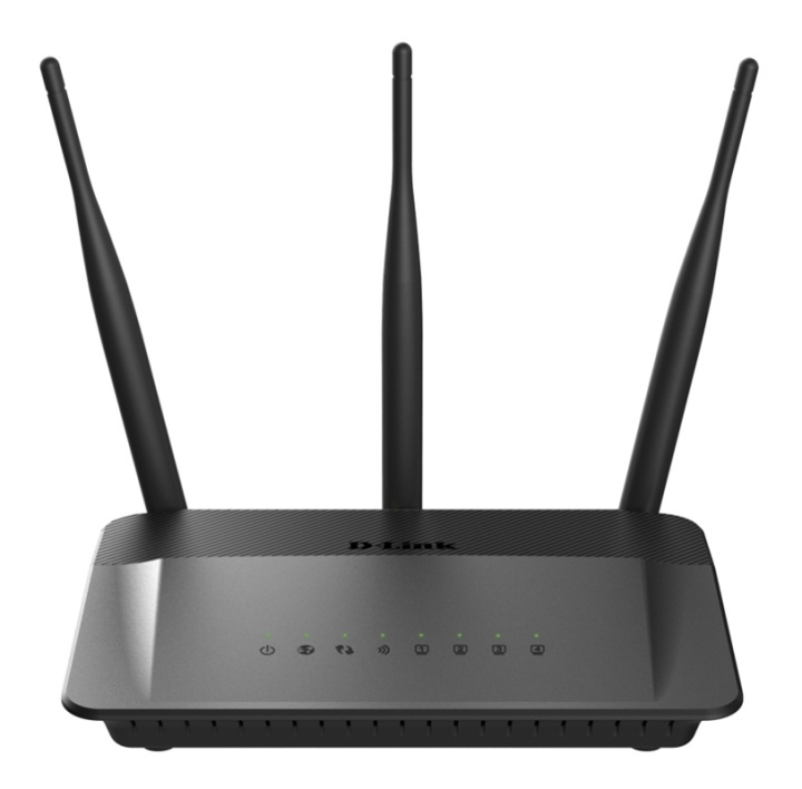 D-Link Wireless Reititin, Dual band, AC750, 4xRJ45 Lan porttia, musta ryhmässä TIETOKOONET & TARVIKKEET / Verkko / Reititin @ TP E-commerce Nordic AB (38-61988)