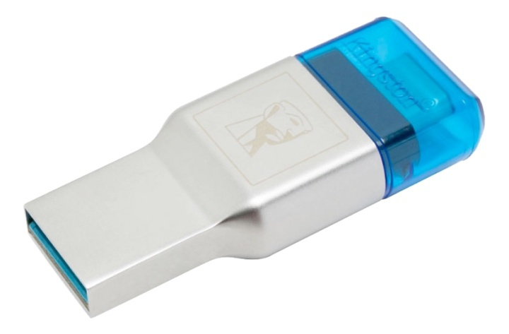 Kingston MobileLite Duo 3C microSD-muistikortinlukija, USB-C, hopea ryhmässä KODINELEKTRONIIKKA / Tallennusvälineet / Kortinlukijat @ TP E-commerce Nordic AB (38-62207)