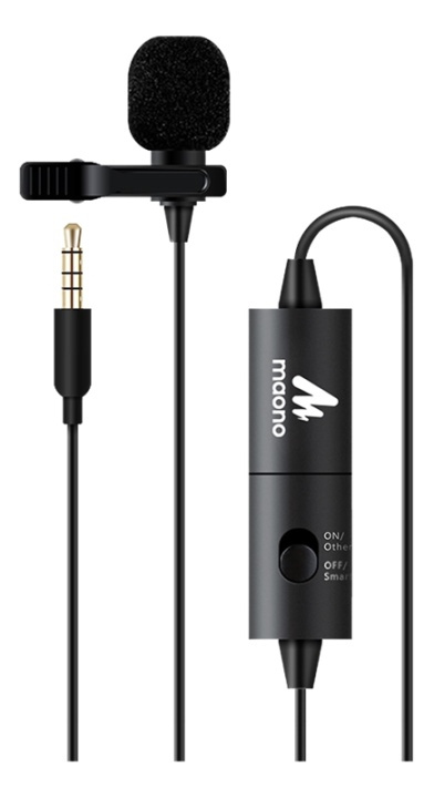 MAONO active lavalier microphone for smart phone, camcorders etc. ryhmässä TIETOKOONET & TARVIKKEET / Tietokonetarvikkeet / Mikrofonit @ TP E-commerce Nordic AB (38-62226)