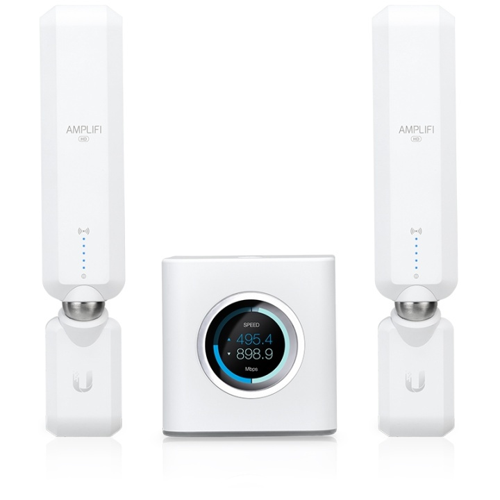 Ubiquiti AmpliFi kotireititin, 2 mesh-pistettä, kytke ja käytä, valk. ryhmässä TIETOKOONET & TARVIKKEET / Verkko / Reititin @ TP E-commerce Nordic AB (38-62553)