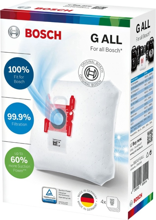 bosch Pölypussi Bosch Type G ryhmässä KOTI, TALOUS JA PUUTARHA / Siivoustuotteet / Imurit & Tarvikkeet / Tarvikkeet / Pölynimurin pussit @ TP E-commerce Nordic AB (38-62725)