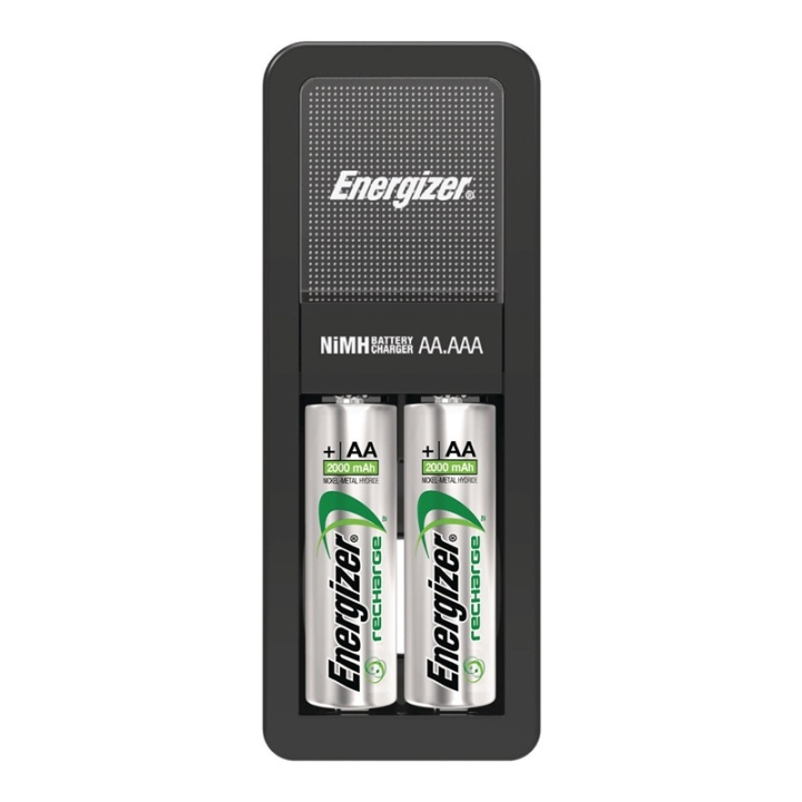 Energizer NiMH akkulaturi AA / AAA | 1.2 V DC | 2x AA/LR6 | Euro | Akun tyyppi: AA | Musta ryhmässä KODINELEKTRONIIKKA / Paristot & Laturit / Paristolaturi @ TP E-commerce Nordic AB (38-62914)