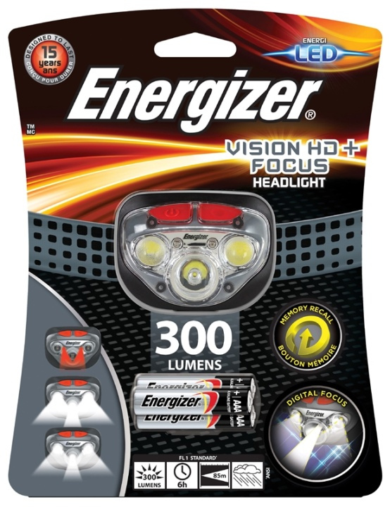 Energizer Otsalamppu LED Musta ryhmässä URHEILU, VAPAA-AIKA JA HARRASTUS / Taskulamput & Otsalamput / Otsalamput @ TP E-commerce Nordic AB (38-62921)