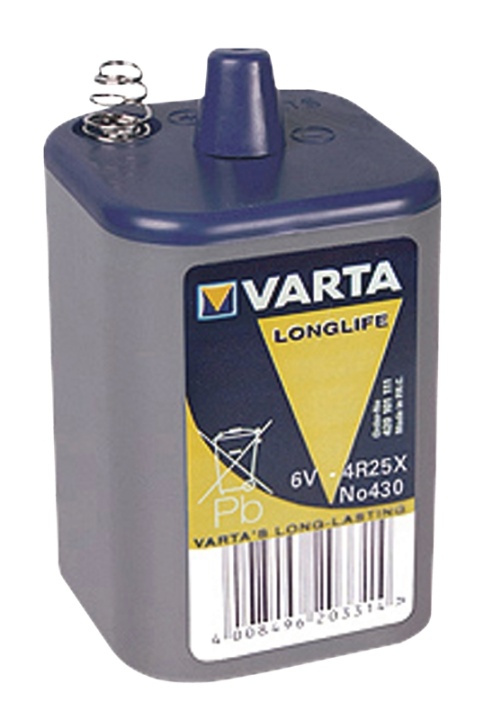 Varta Sinkkikloridi Paristo | 6 V | 7500 mAh | 1-Pakkaus ryhmässä KODINELEKTRONIIKKA / Paristot & Laturit / Akut / Muut @ TP E-commerce Nordic AB (38-64001)