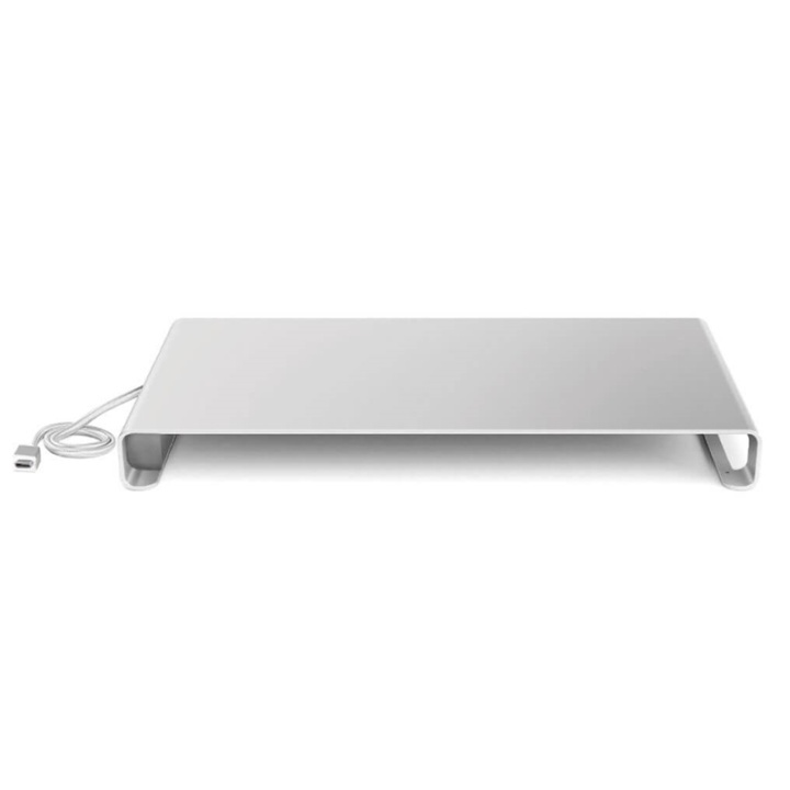Desire2 Monitorställ Riser Universal 3x USB-A, 1x Type-C, Silver ryhmässä TIETOKOONET & TARVIKKEET / Kannettavat tietokoneet & tarvikkeet / Muut @ TP E-commerce Nordic AB (38-64077)