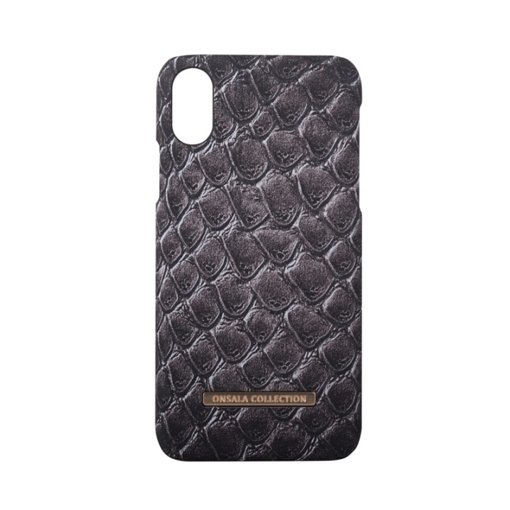 Onsala COLLECTION Mobilskal Soft Black Cobra iPhone X/Xs ryhmässä ÄLYPUHELIMET JA TABLETIT / Puhelimen suojakotelo / Apple / iPhone X/XS / Kuoret @ TP E-commerce Nordic AB (38-64365)