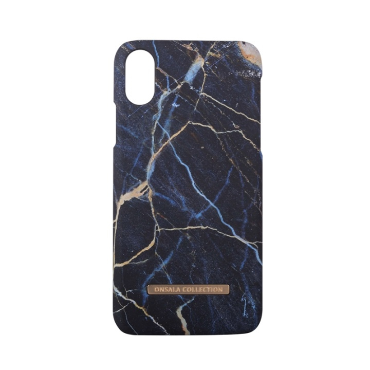 ONSALA COLLECTION Suojakuori Matta Black Galaxy Marble iPhoneX/Xs ryhmässä ÄLYPUHELIMET JA TABLETIT / Puhelimen suojakotelo / Apple / iPhone X/XS / Kuoret @ TP E-commerce Nordic AB (38-64367)