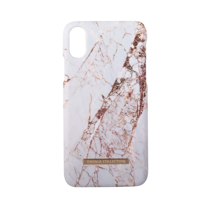 ONSALA COLLECTION Suojakuori Matta White Rhino Marble iPhoneX/Xs ryhmässä ÄLYPUHELIMET JA TABLETIT / Puhelimen suojakotelo / Apple / iPhone X/XS / Kuoret @ TP E-commerce Nordic AB (38-64373)