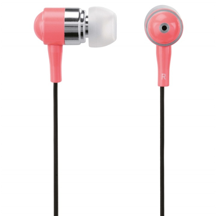 HAMA Kuuloke Shiny In-Ear Mic Pink ryhmässä KODINELEKTRONIIKKA / Ääni & Kuva / Kuulokkeet & Tarvikkeet / Kuulokkeet @ TP E-commerce Nordic AB (38-64548)