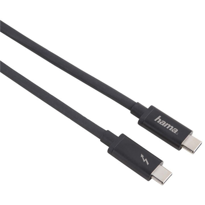 HAMA Johto Thunderbolt 3 40Gbps 0,5m Musta ryhmässä TIETOKOONET & TARVIKKEET / Kaapelit & Sovittimet / Apple Thunderbolt @ TP E-commerce Nordic AB (38-64580)