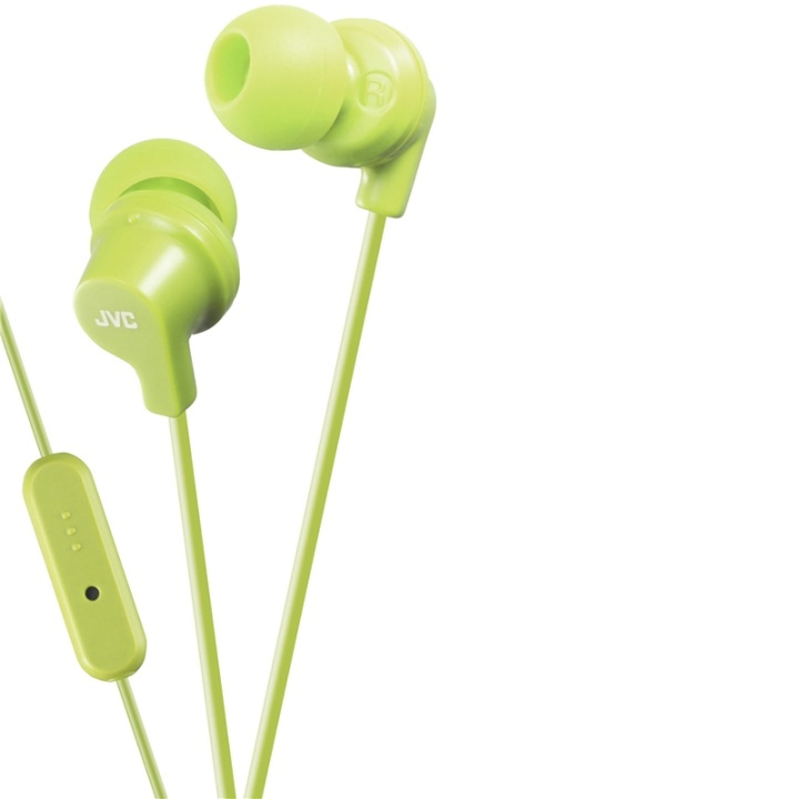 JVC Hörlur FR15 In-Ear Remote Mic Grön ryhmässä KODINELEKTRONIIKKA / Ääni & Kuva / Kuulokkeet & Tarvikkeet / Kuulokkeet @ TP E-commerce Nordic AB (38-64869)