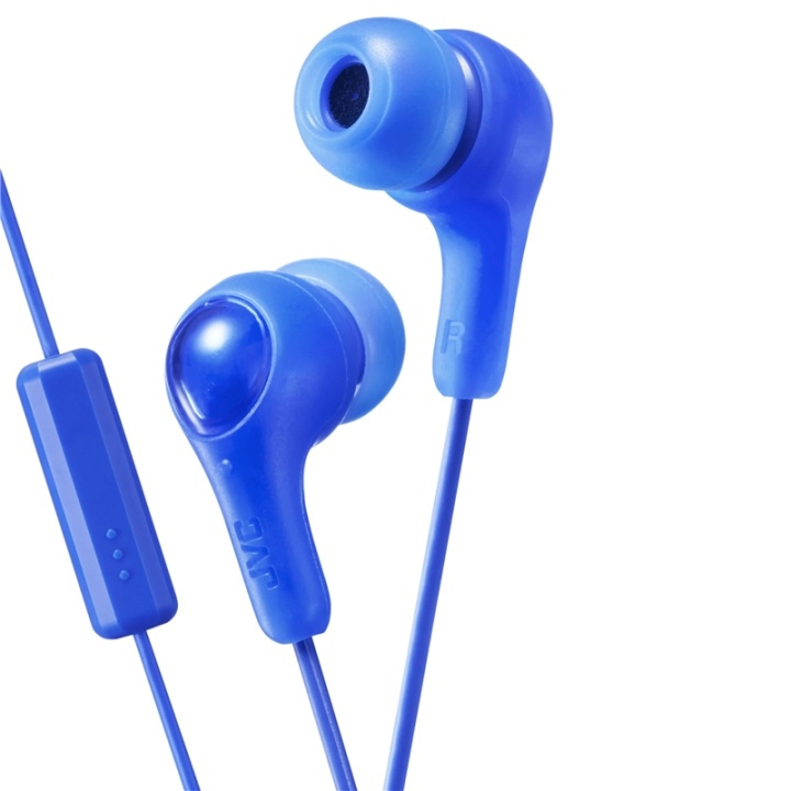 JVC Hörlur FX7M Gumy Plus In-Ear Mic Blå ryhmässä KODINELEKTRONIIKKA / Ääni & Kuva / Kuulokkeet & Tarvikkeet / Kuulokkeet @ TP E-commerce Nordic AB (38-64898)