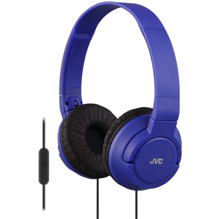JVC Hörlur SR185 On-Ear Remote Mic Mörkblå ryhmässä KODINELEKTRONIIKKA / Ääni & Kuva / Kuulokkeet & Tarvikkeet / Kuulokkeet @ TP E-commerce Nordic AB (38-64929)