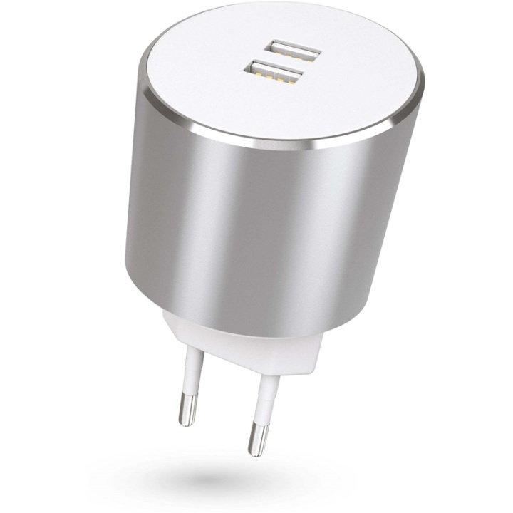 KIT PLATINUM Laddare 220V 2xUSB 3.4A Rosegold ryhmässä ÄLYPUHELIMET JA TABLETIT / Laturit & Kaapelit / Seinälaturi / Seinälaturi USB @ TP E-commerce Nordic AB (38-64952)