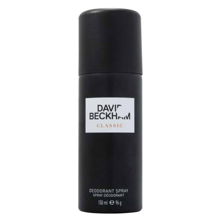David Beckham Classic Deo Spray 150ml ryhmässä KAUNEUS JA TERVEYS / Tuoksut & Parfyymit / Deodorantit / Miesten deodorantit @ TP E-commerce Nordic AB (38-65864)