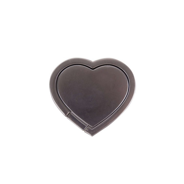 Gear Hållare Ring Hjärta Silver Matt ryhmässä ÄLYPUHELIMET JA TABLETIT / Muut tarvikkeet / Telakat, Jalustat & Pidikkeet @ TP E-commerce Nordic AB (38-65915)
