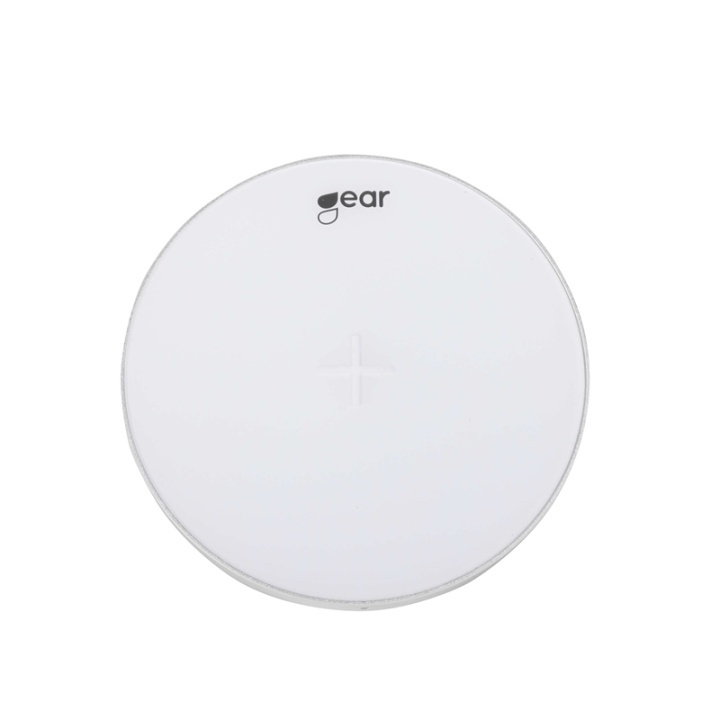 Gear Trådlös QI Laddare 220V 5W 1A Vit ryhmässä ÄLYPUHELIMET JA TABLETIT / Laturit & Kaapelit / Qi Langaton laturi @ TP E-commerce Nordic AB (38-65926)
