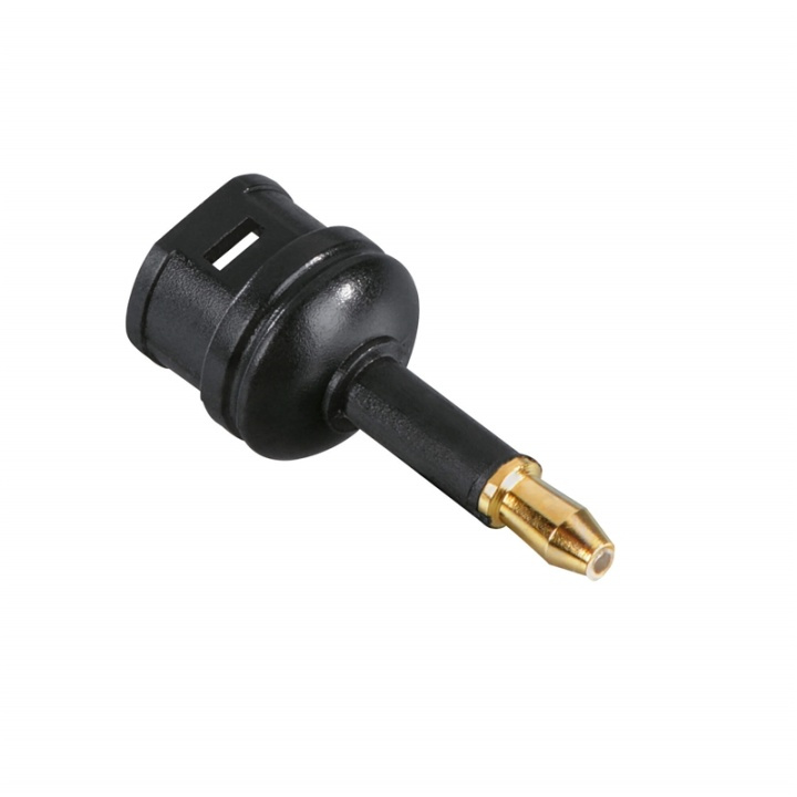 Hama Adapter ODT Toslink 3.5mm Hona-Hane Guld Svart ryhmässä KODINELEKTRONIIKKA / Kaapelit & Sovittimet / Analoginen ääni / Sovittimet @ TP E-commerce Nordic AB (38-65932)