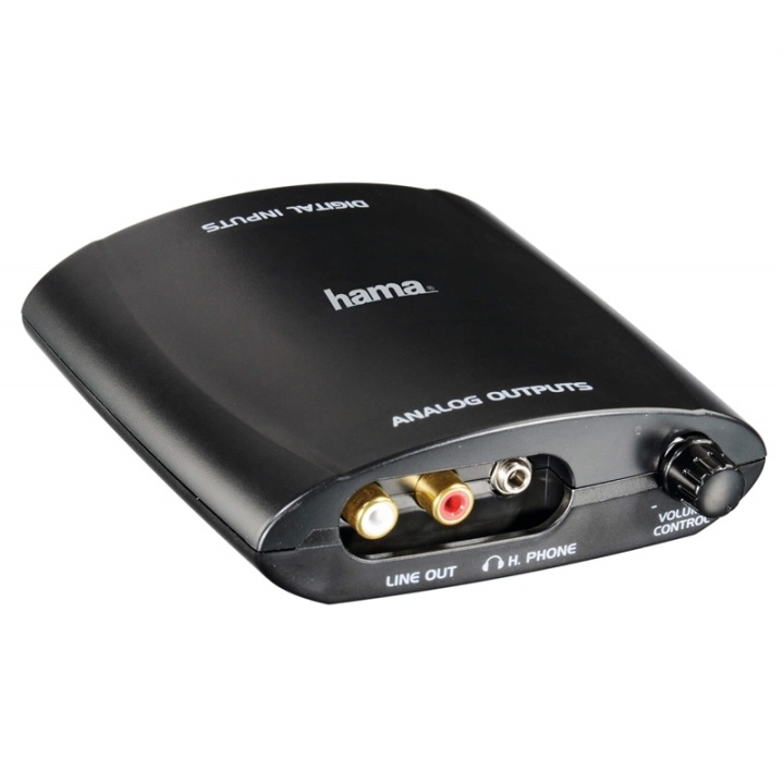 HAMA Audio Converter Digitaalisesta Analogiseksi ryhmässä KODINELEKTRONIIKKA / Kaapelit & Sovittimet / Analoginen ääni / Sovittimet @ TP E-commerce Nordic AB (38-65934)