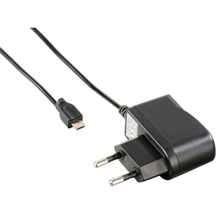 Hama Laddare 220V MicroUSB 1A Svart ryhmässä ÄLYPUHELIMET JA TABLETIT / Laturit & Kaapelit / Seinälaturi / Seinälaturi microUSB @ TP E-commerce Nordic AB (38-65963)