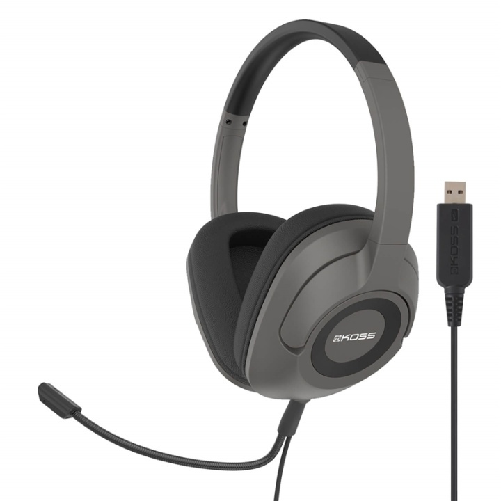 KOSS Kuuloke SB42 USB Over-Ear Mic Remote Musta ryhmässä TIETOKOONET & TARVIKKEET / GAMING / Kuulokkeet @ TP E-commerce Nordic AB (38-66023)