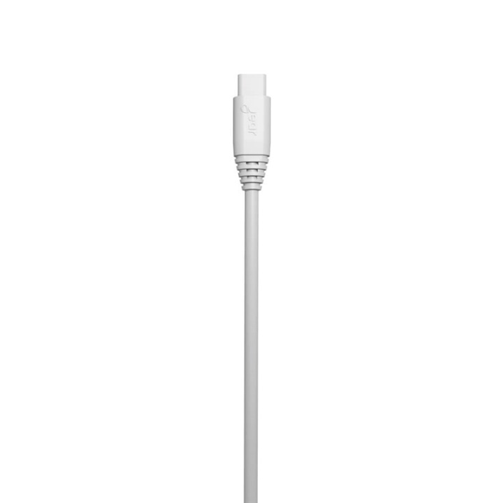 GEAR Charging Cable USB-A-USB-C 2.0 1m Valk. Pyöreä Johto ryhmässä ÄLYPUHELIMET JA TABLETIT / Laturit & Kaapelit / Kaapelit / Tyyppi C -kaapelit @ TP E-commerce Nordic AB (38-66157)