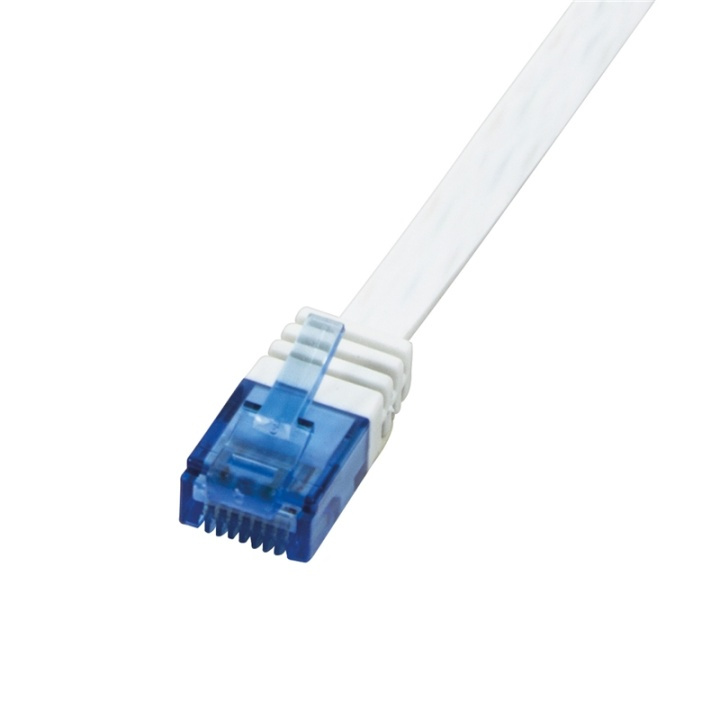 LogiLink Patchkabel Flat Cat6 U/UTP 10m ryhmässä TIETOKOONET & TARVIKKEET / Kaapelit & Sovittimet / Verkko / Cat6 @ TP E-commerce Nordic AB (38-66578)