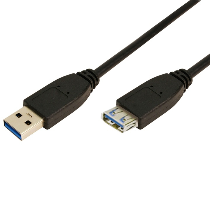 LogiLink USB 3.0 Förlängningskabel 3m ryhmässä TIETOKOONET & TARVIKKEET / Kaapelit & Sovittimet / USB / USB-A / Kaapelit @ TP E-commerce Nordic AB (38-66588)