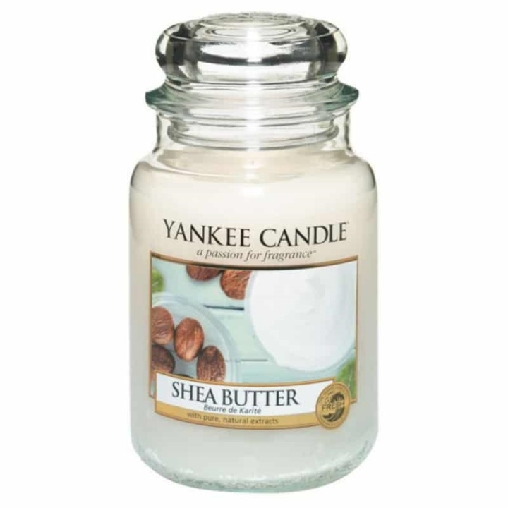 Yankee Candle Classic Large Jar Shea Butter Candle 623g ryhmässä KAUNEUS JA TERVEYS / Tuoksut & Parfyymit / Muut tuoksut / Tuoksukynttilät @ TP E-commerce Nordic AB (38-67648)