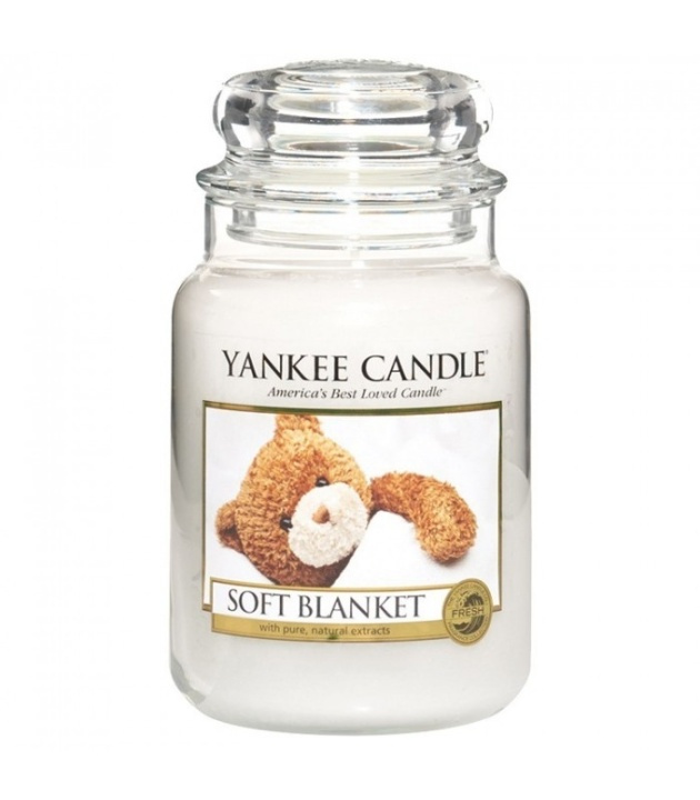 Yankee Candle Classic Large Jar Soft Blanket Candle 623g ryhmässä KAUNEUS JA TERVEYS / Tuoksut & Parfyymit / Muut tuoksut / Tuoksukynttilät @ TP E-commerce Nordic AB (38-67650)