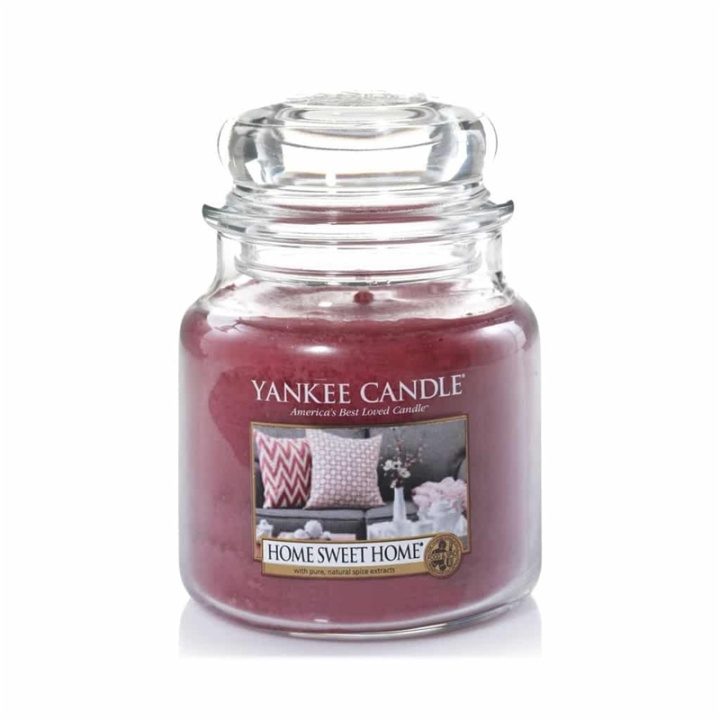 Yankee Candle Classic Medium Jar Home Sweet Home Candle 411g ryhmässä KAUNEUS JA TERVEYS / Tuoksut & Parfyymit / Muut tuoksut / Tuoksukynttilät @ TP E-commerce Nordic AB (38-67668)