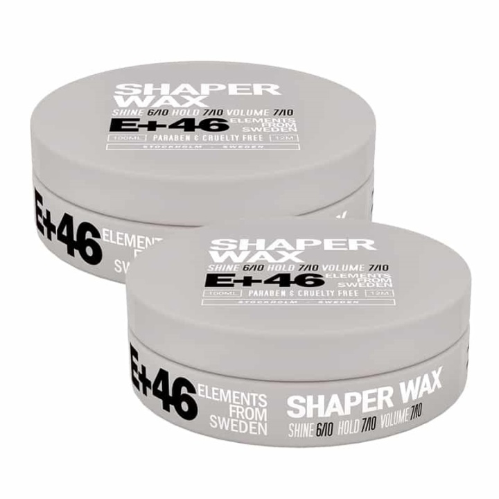 2-pack E+46 Shaper Wax 100ml ryhmässä KAUNEUS JA TERVEYS / Hiukset &Stailaus / Hiusten stailaus / Karvanpoistovaha @ TP E-commerce Nordic AB (38-67973)