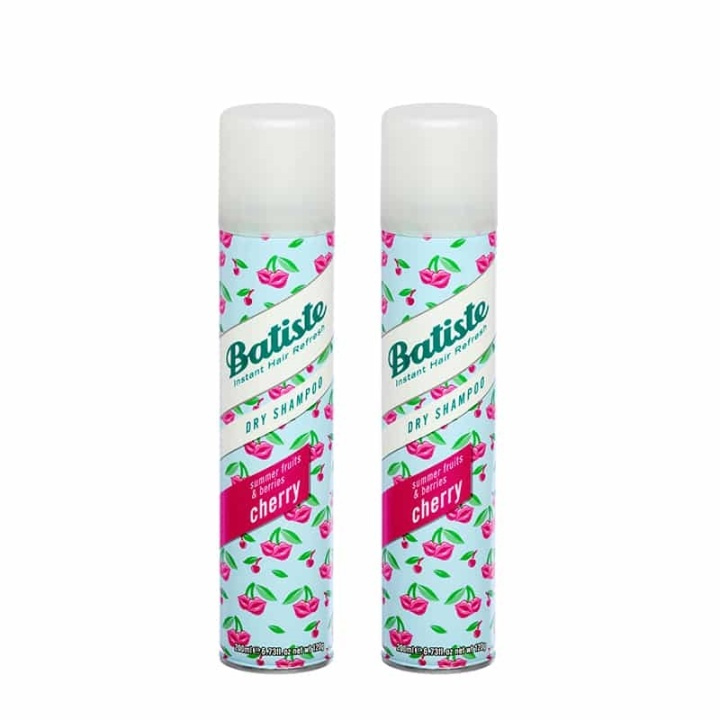 2-pack Batiste Dry Shampoo Cherry 200ml ryhmässä KAUNEUS JA TERVEYS / Hiukset &Stailaus / Hiustenhoito / Kuivashampoo @ TP E-commerce Nordic AB (38-68251)