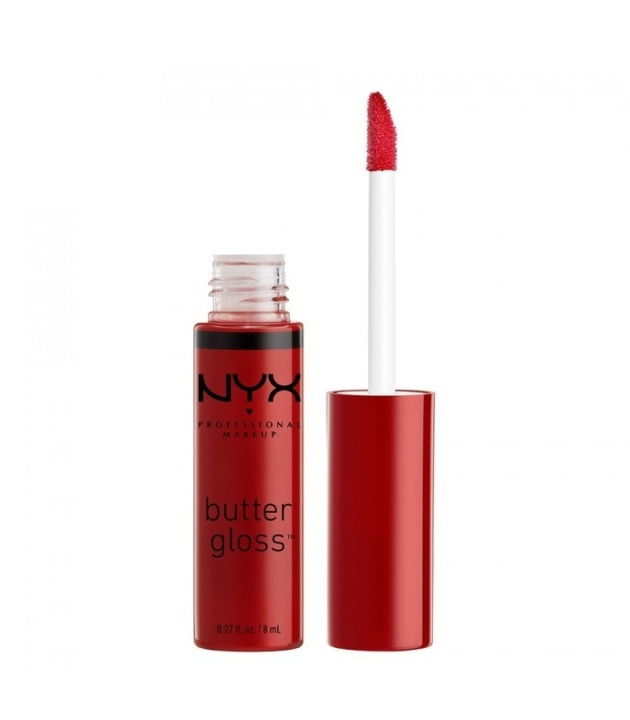 NYX PROF. MAKEUP Butter Gloss - 20 Red Velvet ryhmässä KAUNEUS JA TERVEYS / Meikit / Huulet / Huulikiilto / Plumper @ TP E-commerce Nordic AB (38-68344)