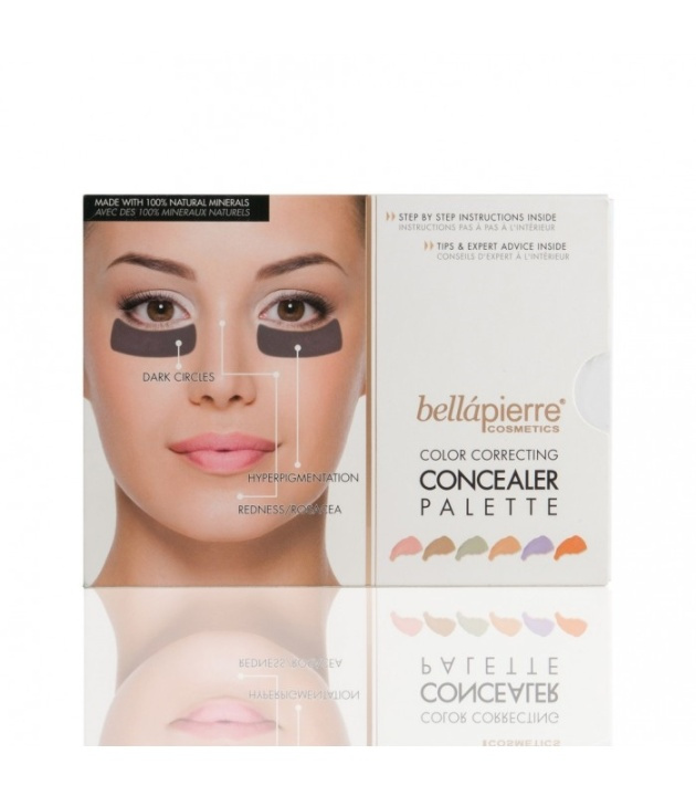 Bellapierre Color correcting concealer palette ryhmässä KAUNEUS JA TERVEYS / Meikit / Meikit Kasvot / Peitevoide @ TP E-commerce Nordic AB (38-68763)