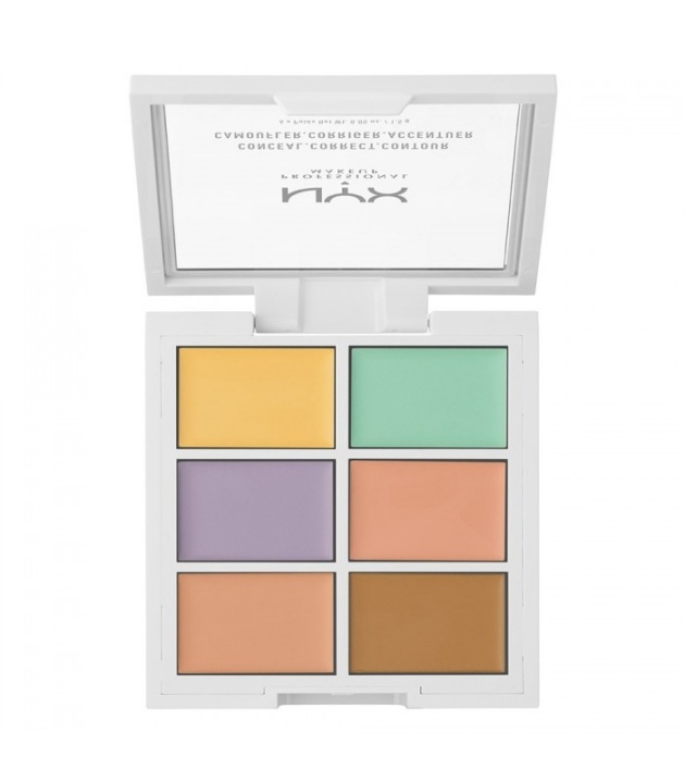 NYX PROF. MAKEUP 3C Palette Color Correcting Concealer ryhmässä KAUNEUS JA TERVEYS / Meikit / Meikit Kasvot / Peitevoide @ TP E-commerce Nordic AB (38-68801)