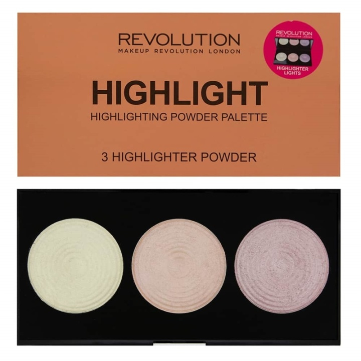 Makeup Revolution Highlighter Palette - Highlight ryhmässä KAUNEUS JA TERVEYS / Meikit / Meikit Kasvot / Contour/Highlight @ TP E-commerce Nordic AB (38-68877)