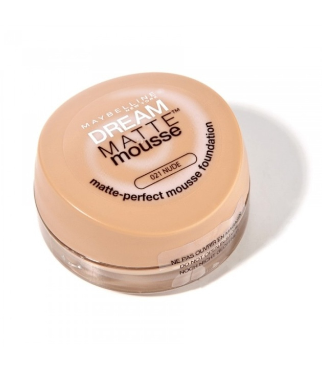 Maybelline Dream Matte Mousse Foundation 18ml 21 Nude ryhmässä KAUNEUS JA TERVEYS / Meikit / Meikit Kasvot / Meikkivoide @ TP E-commerce Nordic AB (38-69025)