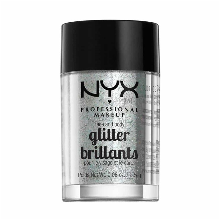 NYX PROF. MAKEUP Face & Body Glitter - 07 Ice 2,5g ryhmässä KAUNEUS JA TERVEYS / Meikit / Meikit Kasvot / Glitteri @ TP E-commerce Nordic AB (38-69148)