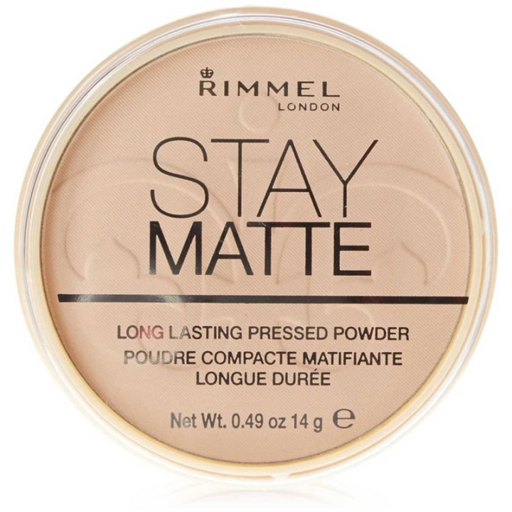 Rimmel Stay Matte Pressed Powder 001 Transparent 14g ryhmässä KAUNEUS JA TERVEYS / Meikit / Meikit Kasvot / Puuteri @ TP E-commerce Nordic AB (38-69221)