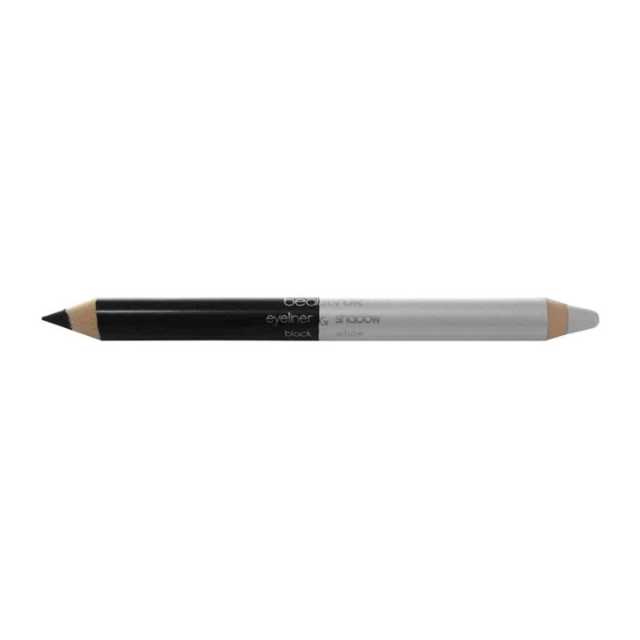 Beauty UK Double Ended Jumbo Pencil no.1 - Black&White ryhmässä KAUNEUS JA TERVEYS / Meikit / Silmät ja kulmat / Silmänrajauskynä / Kajaali @ TP E-commerce Nordic AB (38-69545)