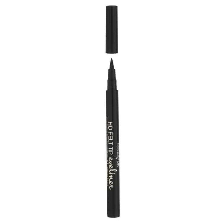 Beauty UK HD Felt Tip Liner No.1 Black 1ml ryhmässä KAUNEUS JA TERVEYS / Meikit / Silmät ja kulmat / Silmänrajauskynä / Kajaali @ TP E-commerce Nordic AB (38-69550)