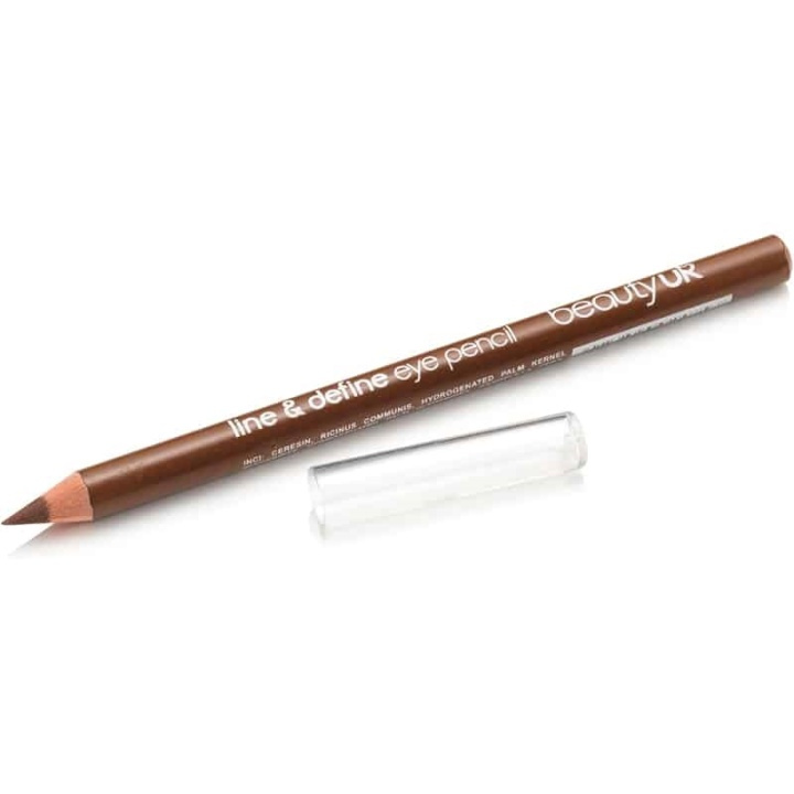Beauty Uk Line & Define Eye Pencil No. 3 - Brown ryhmässä KAUNEUS JA TERVEYS / Meikit / Silmät ja kulmat / Silmänrajauskynä / Kajaali @ TP E-commerce Nordic AB (38-69552)