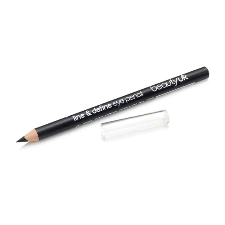 Beauty UK Line & Define Eye Pencil No.1 - Black ryhmässä KAUNEUS JA TERVEYS / Meikit / Silmät ja kulmat / Silmänrajauskynä / Kajaali @ TP E-commerce Nordic AB (38-69553)