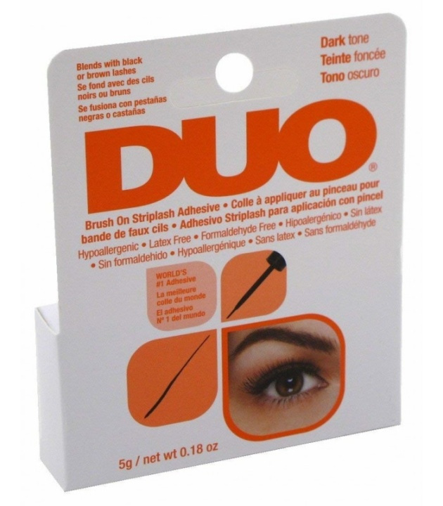 Ardell Duo Brush on Striplash Adhesive Dark 5g ryhmässä KAUNEUS JA TERVEYS / Meikit / Silmät ja kulmat / Irtoripset @ TP E-commerce Nordic AB (38-69679)