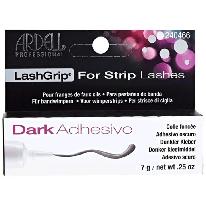 Ardell LashGrip Strip Adhesive Dark 7g ryhmässä KAUNEUS JA TERVEYS / Meikit / Silmät ja kulmat / Irtoripset @ TP E-commerce Nordic AB (38-69703)