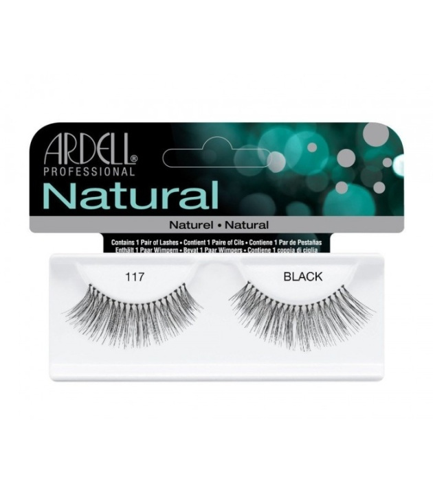 Ardell Natural Lashes 117 Black ryhmässä KAUNEUS JA TERVEYS / Meikit / Silmät ja kulmat / Irtoripset @ TP E-commerce Nordic AB (38-69713)