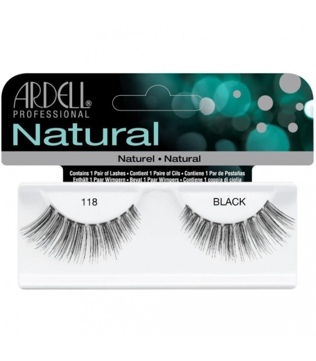 Ardell Natural Lashes 118 Black ryhmässä KAUNEUS JA TERVEYS / Meikit / Silmät ja kulmat / Irtoripset @ TP E-commerce Nordic AB (38-69714)