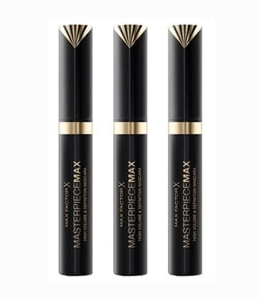 3-pack Max Factor Masterpiece Max Mascara Black 7,2ml ryhmässä KAUNEUS JA TERVEYS / Meikit / Silmät ja kulmat / Ripsiväri @ TP E-commerce Nordic AB (38-69777)